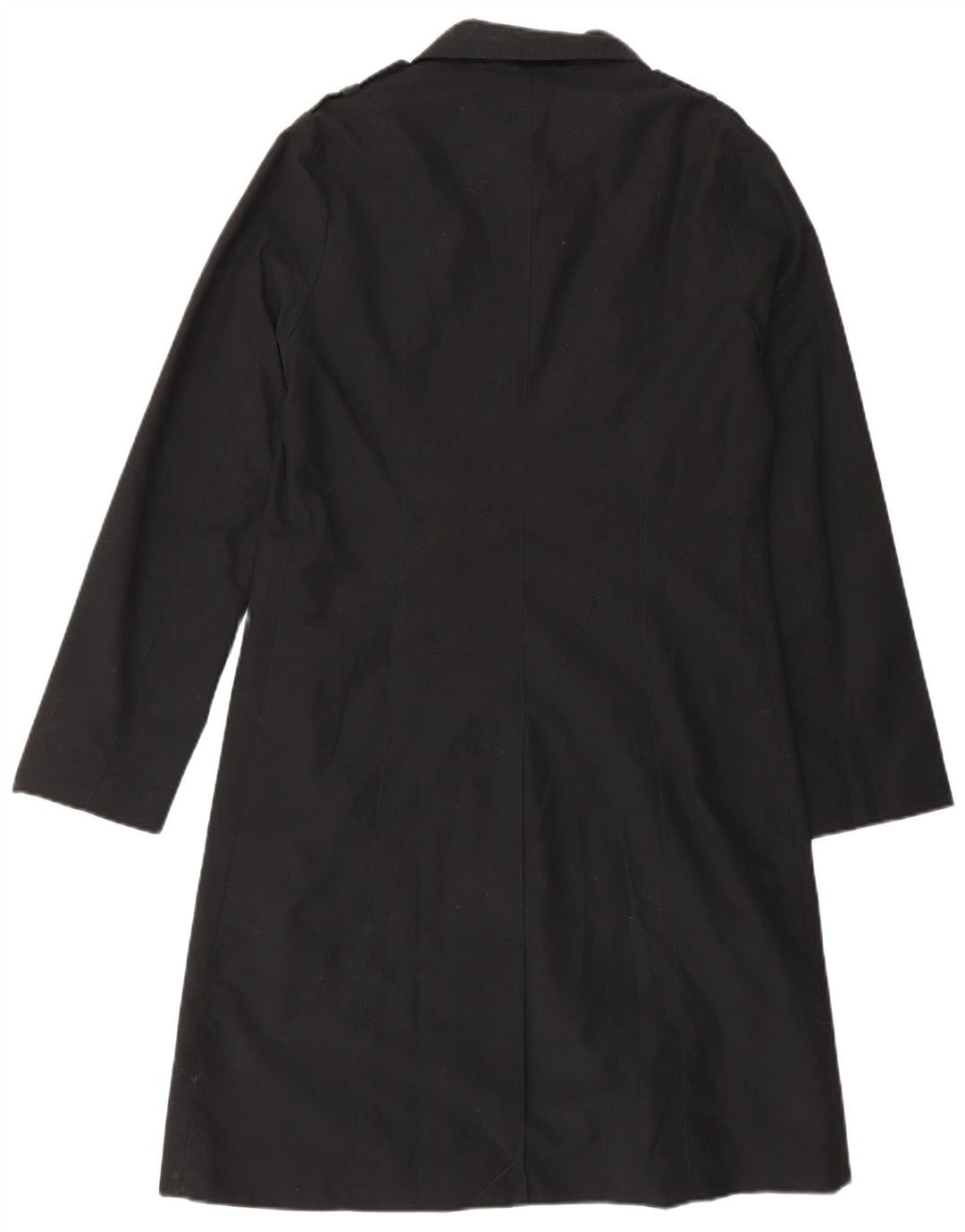 Naf Naf Militær Overfrakke til kvinder UK 12 Medium Sort Polyester