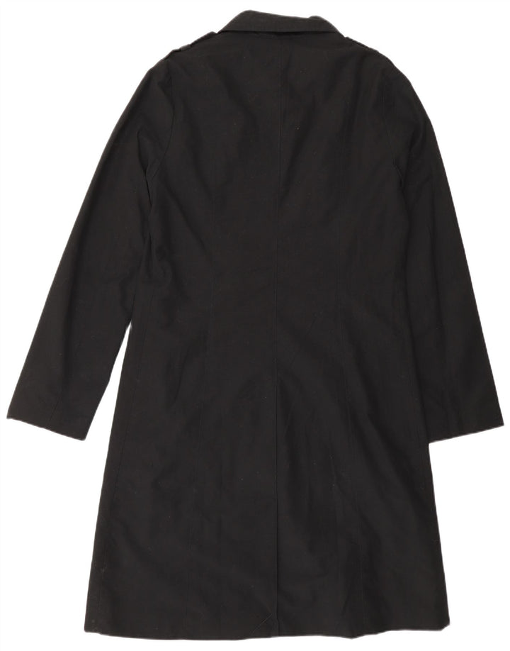 Naf Naf Militær Overfrakke til kvinder UK 12 Medium Sort Polyester
