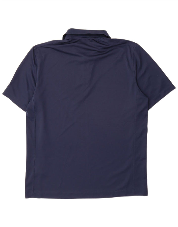 Nike Herre Dri Fit Polo Shirt Large Navy Blue Polyester