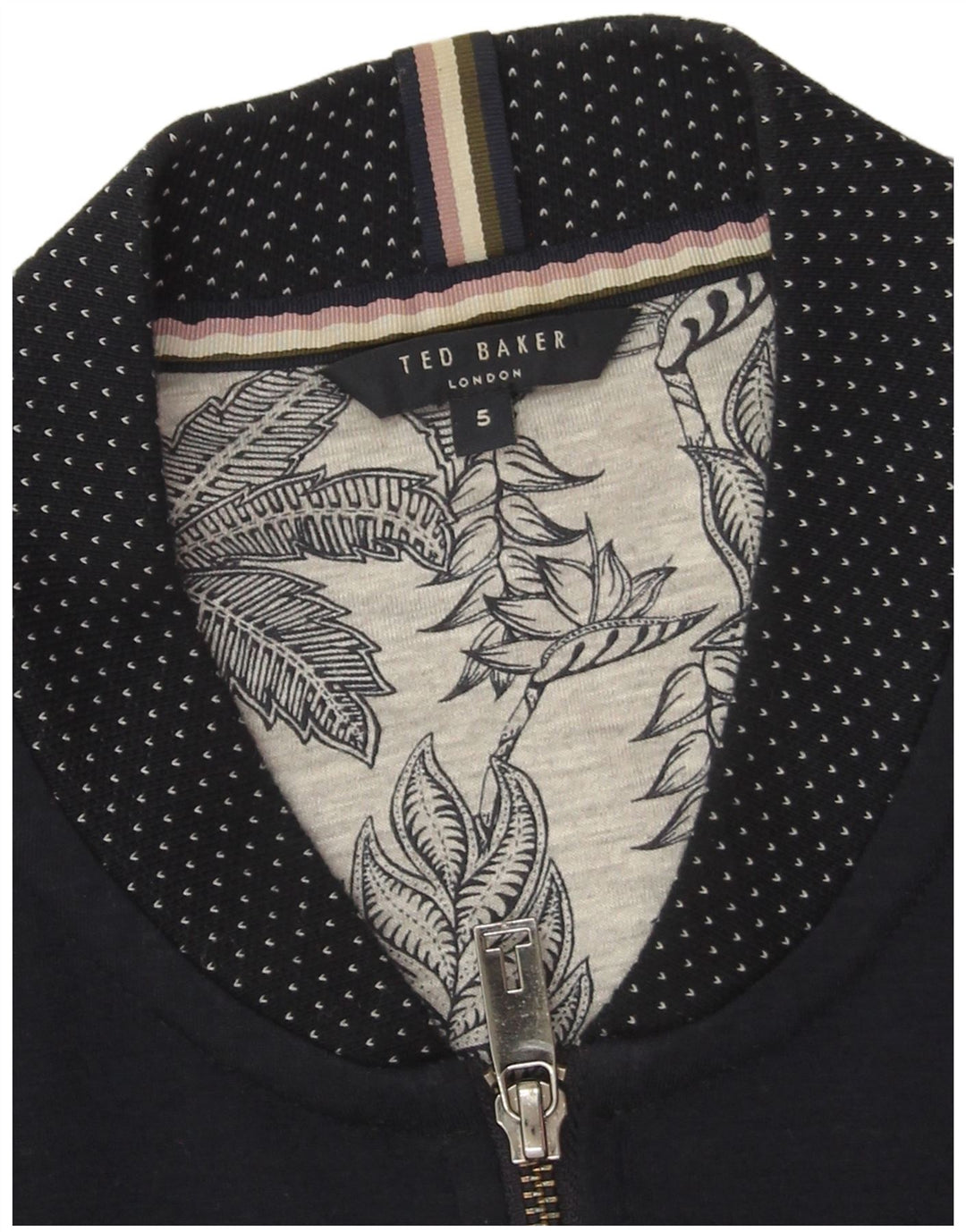 Ted Baker Herre træningsdragt Top jakke Størrelse 5 XL Navy Blue Polyester