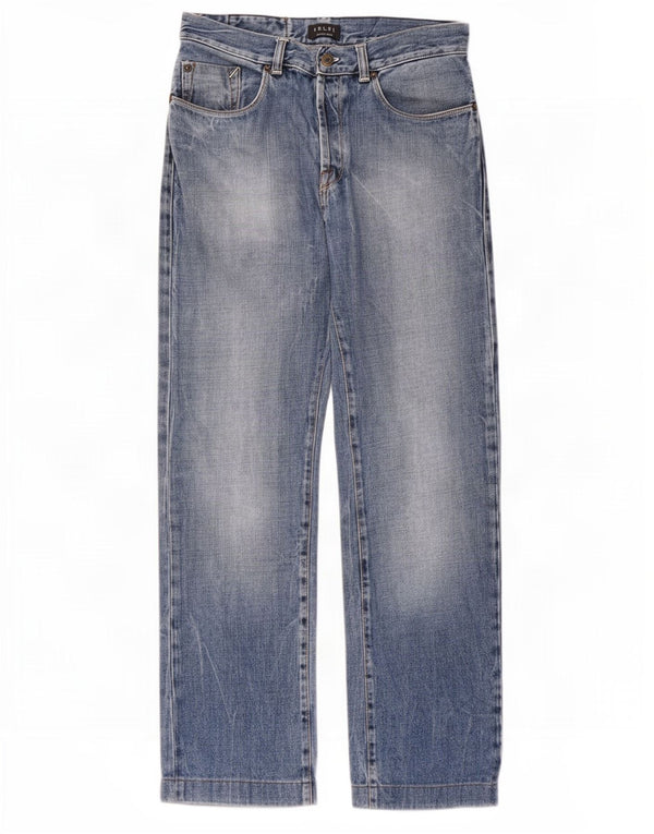 Belfe Herre Straight Jeans W33 L28 Blå Bomuld