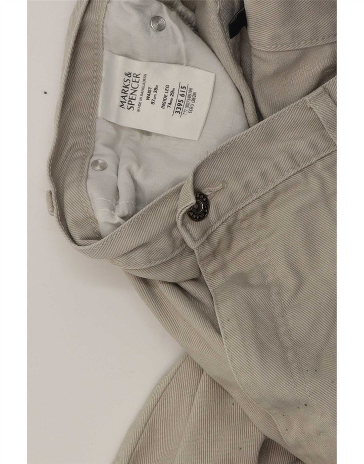 Marks & Spencer Straight Jeans til mænd W38 L29 Grå bomuld