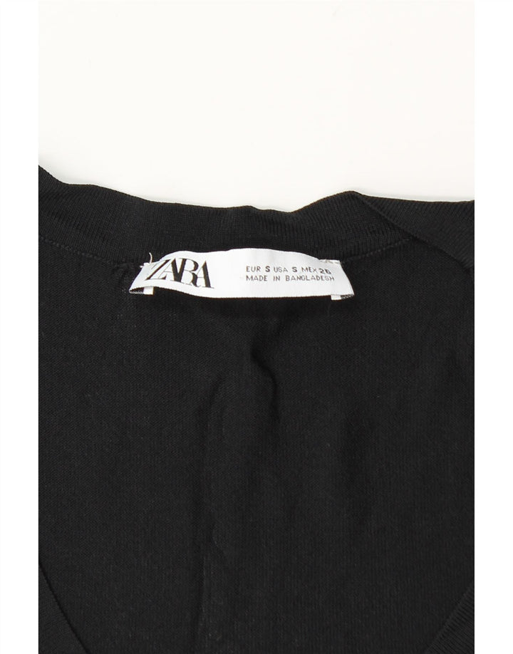 Zara Damevest Top UK 8 Lille Sort