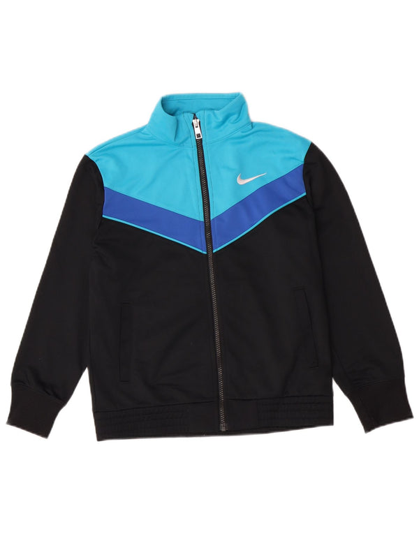Nike træningsdragt topjakke til drenge 10-11 år Medium Sort Colourblock
