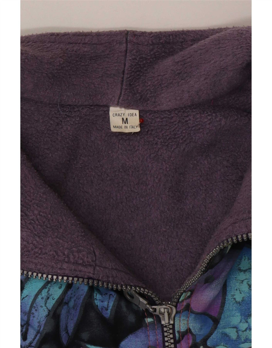 Vintage Herre Windbreaker Jacket UK 38 Medium Multicolored Geometric