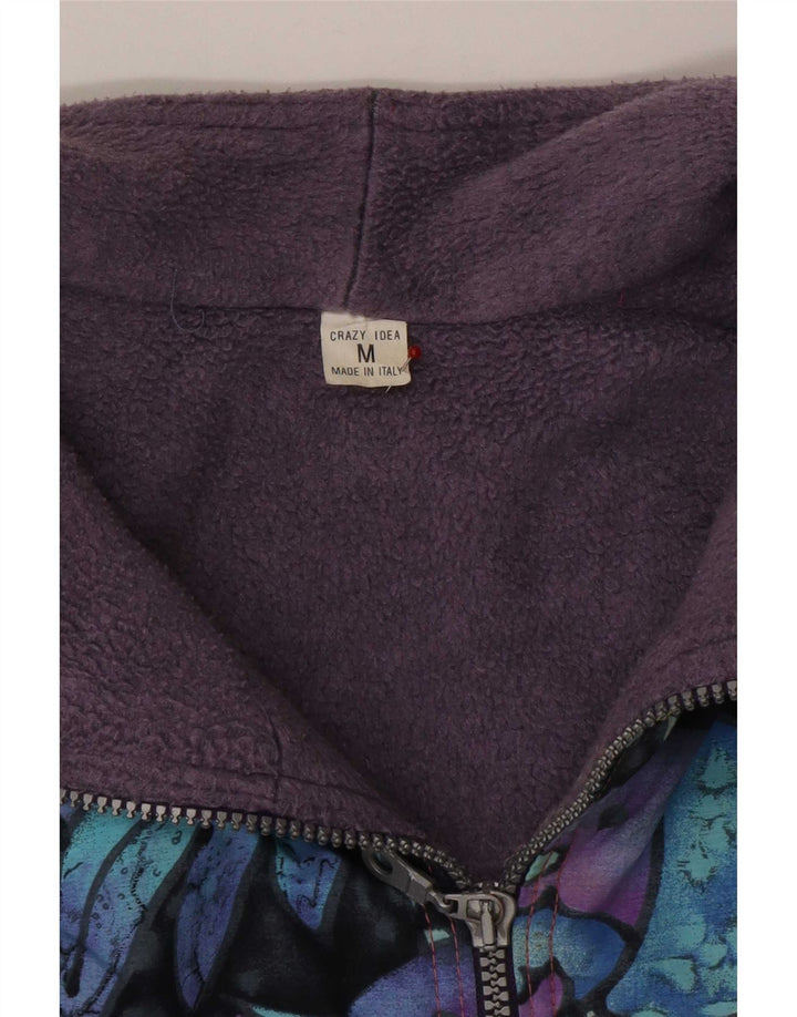 Vintage Herre Windbreaker Jacket UK 38 Medium Multicolored Geometric