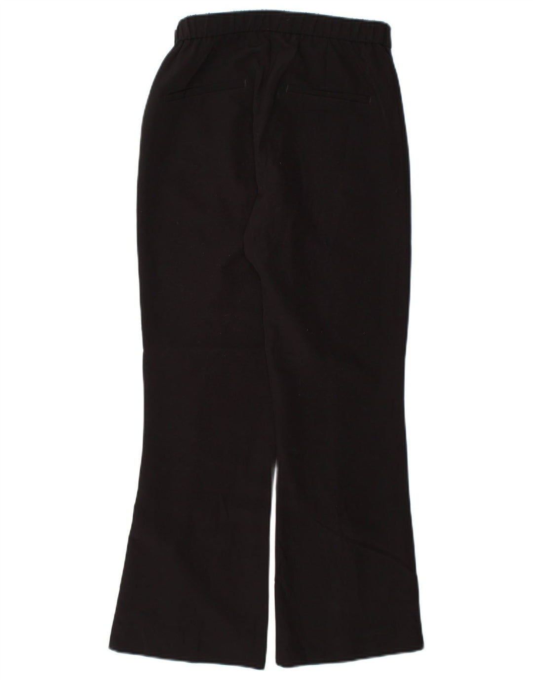 Zara Dame Bootcut Casual Bukser Small W26 L26 Sort Polyester