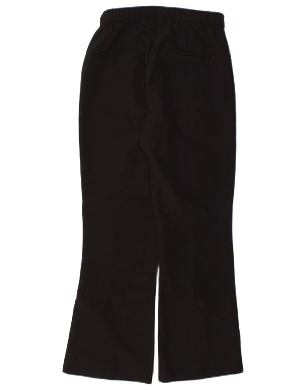 Zara Dame Bootcut Casual Bukser Small W26 L26 Sort Polyester