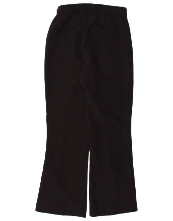 Zara Dame Bootcut Casual Bukser Small W26 L26 Sort Polyester