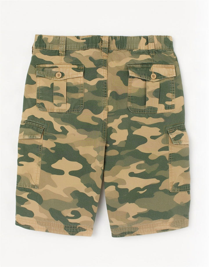 Mountain Warehouse Boys Cargo Shorts 12-13 år W30 Grøn Camouflage