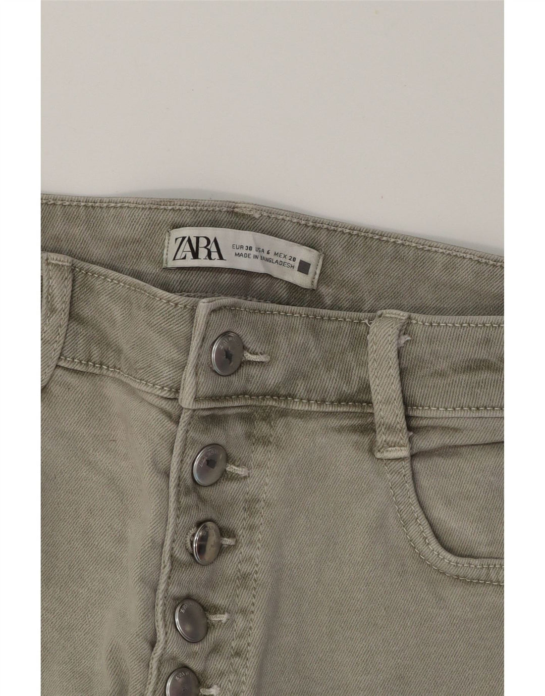 ZARA Womens Bootcut Jeans EU 38 Small W28 L27 Grey Cotton Vintage Zara and Second-Hand Zara from Messina Hembry 