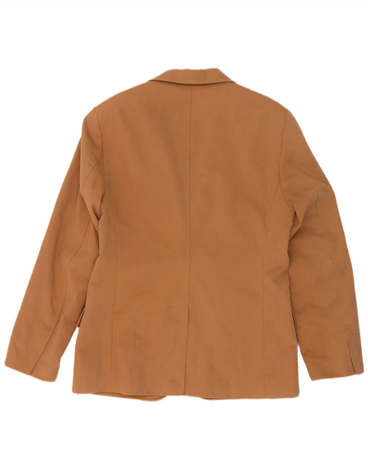 Zara Herre 2-knaps blazerjakke EU 52 Stor beige bomuld