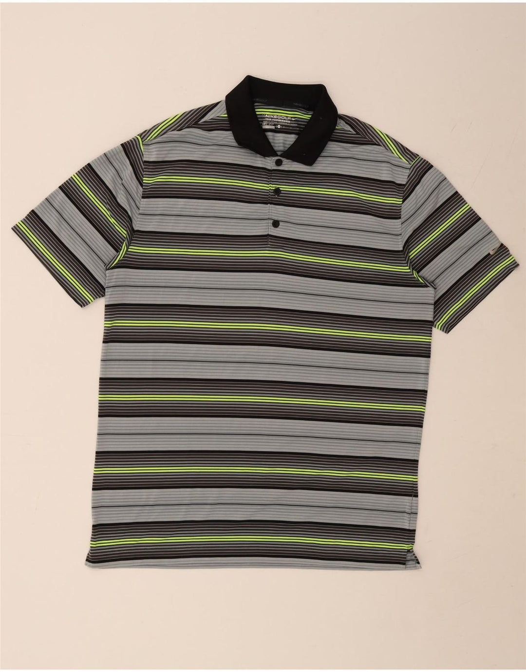 Nike Herre Dri Fit Polo Shirt Medium Flerfarvet Stribet