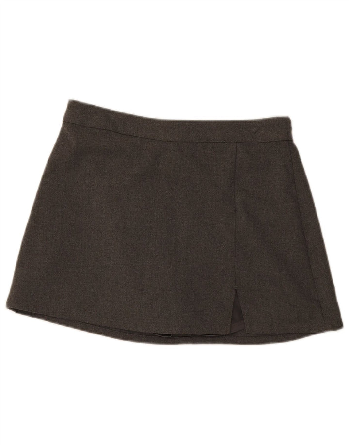 Hollister Dame Mini Nederdel UK 14 Large W30 Grå Polyester