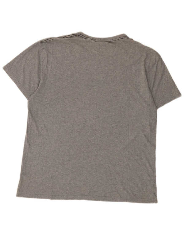 Gant Grafisk T-shirt top til mænd, stor grå bomuld