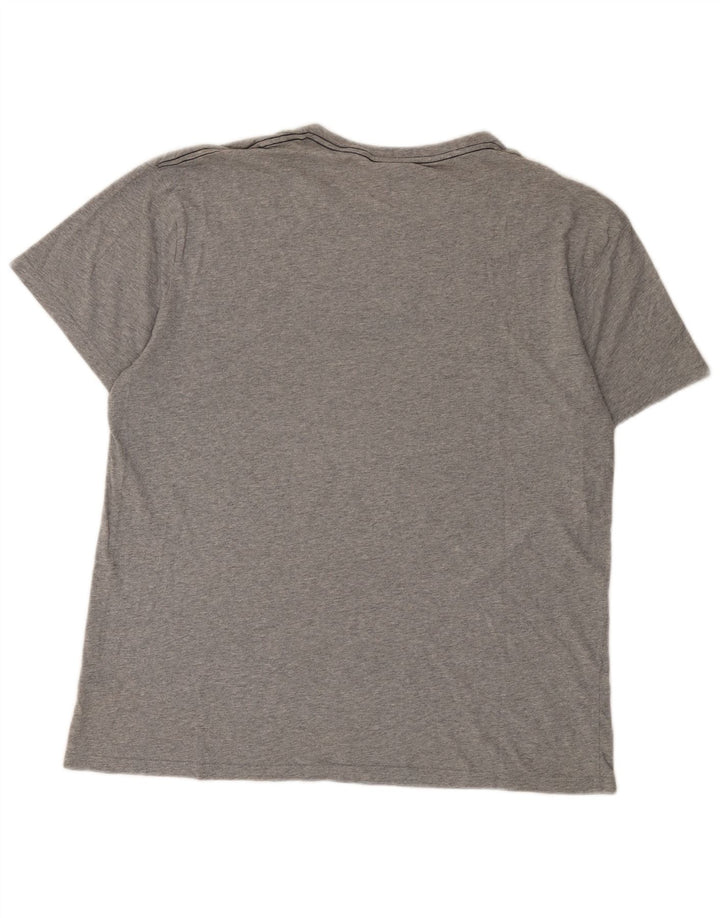 Gant Grafisk T-shirt top til mænd, stor grå bomuld