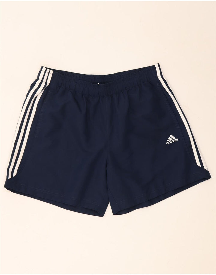 Adidas Herre Climalite Sport Shorts XL Navy Blue Polyester