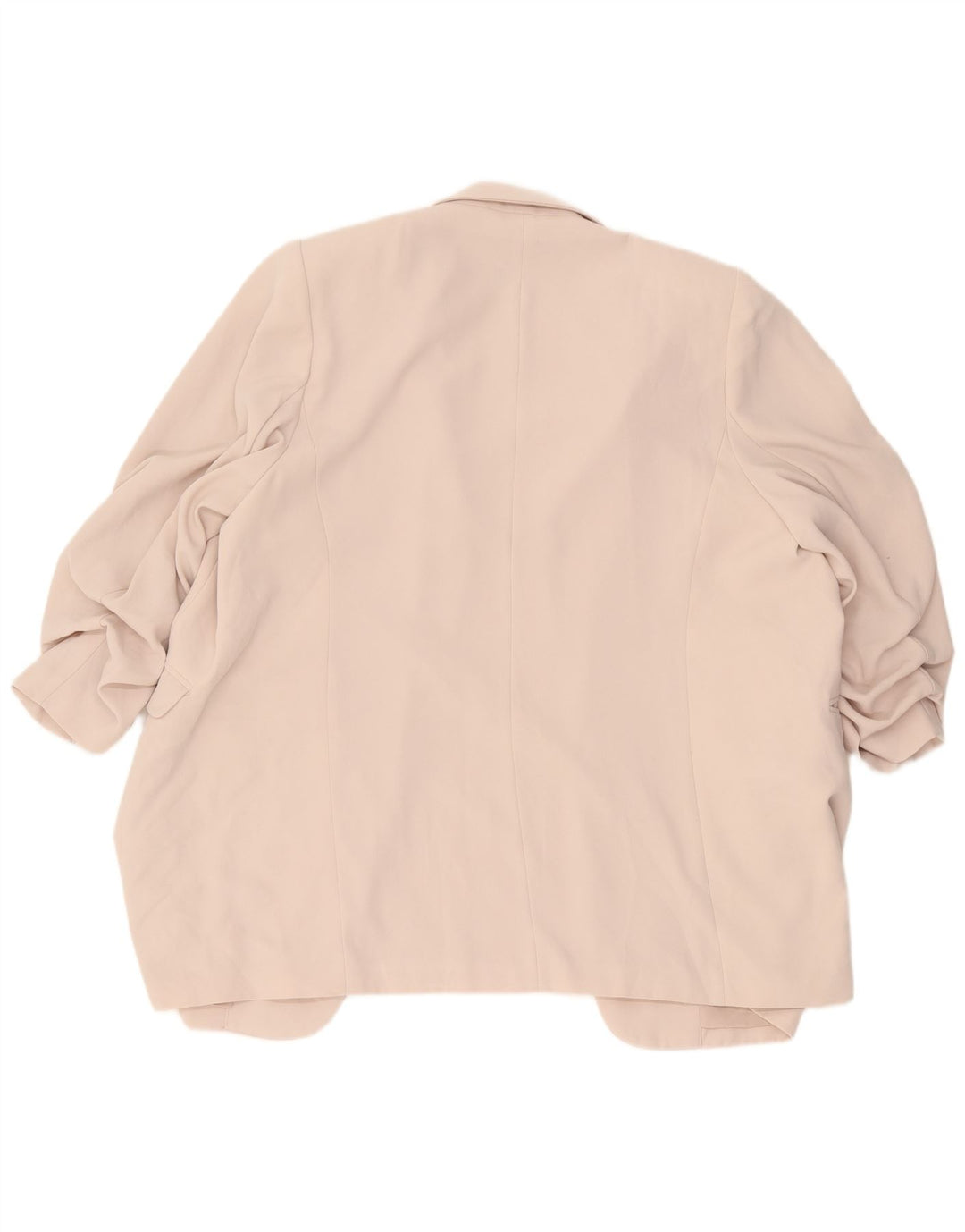 Marks & Spencer Dame 3/4-ærmet åben blazerjakke UK 22 3XL Beige