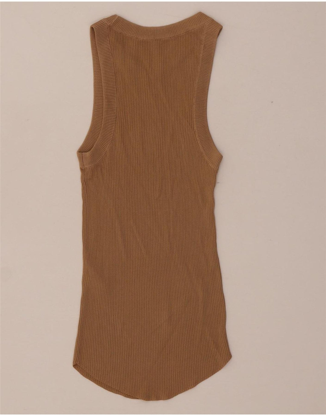 Zara Damevest Top UK 4 XS Beige Viscose
