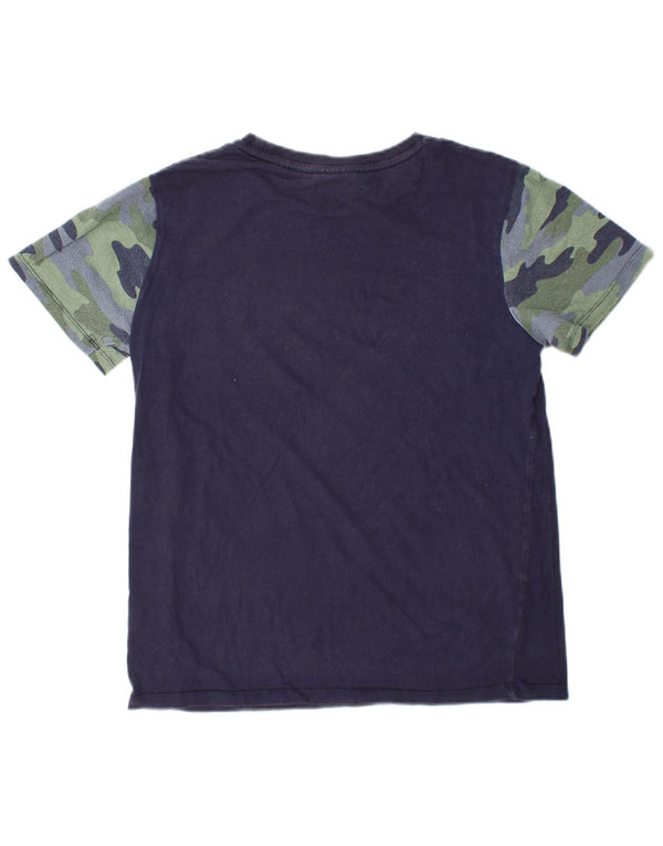 Fila drenge grafisk t-shirt top 13-14 år marineblå camouflage bomuld