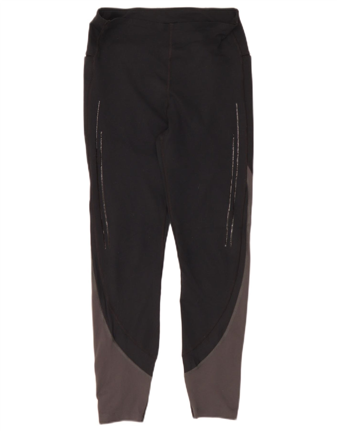 Under Armour Womens Leggings UK 10 Small Black Colourblock Polyester