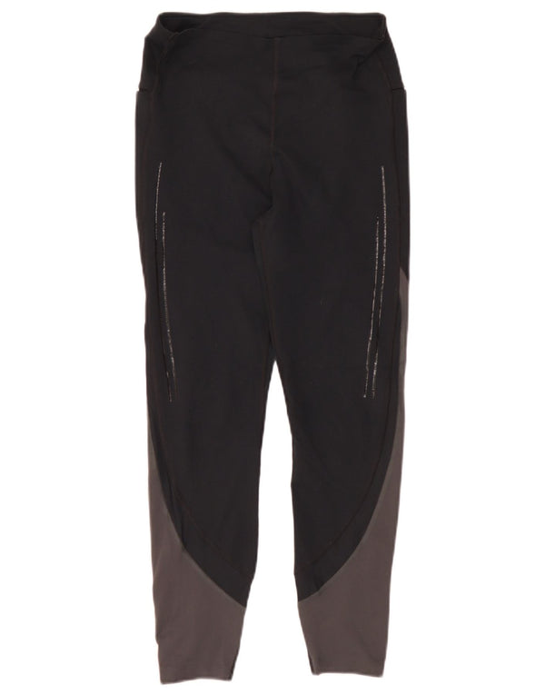 Under Armour Womens Leggings UK 10 Small Black Colourblock Polyester