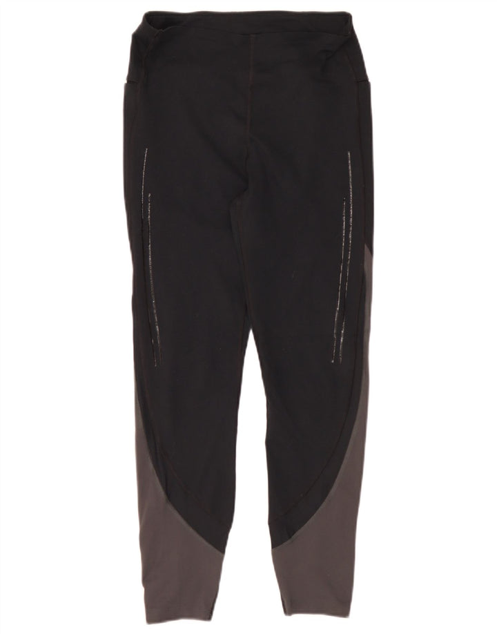 Under Armour Womens Leggings UK 10 Small Black Colourblock Polyester