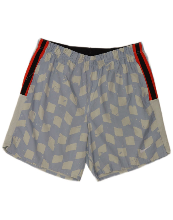 Nike Herre Graphic Regular Sports Shorts Store Blå Geometriske Sports