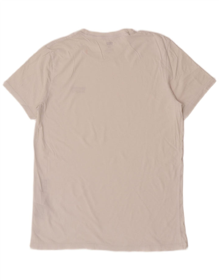 Levi's Herre T-Shirt Top Stor Hvid Bomuld