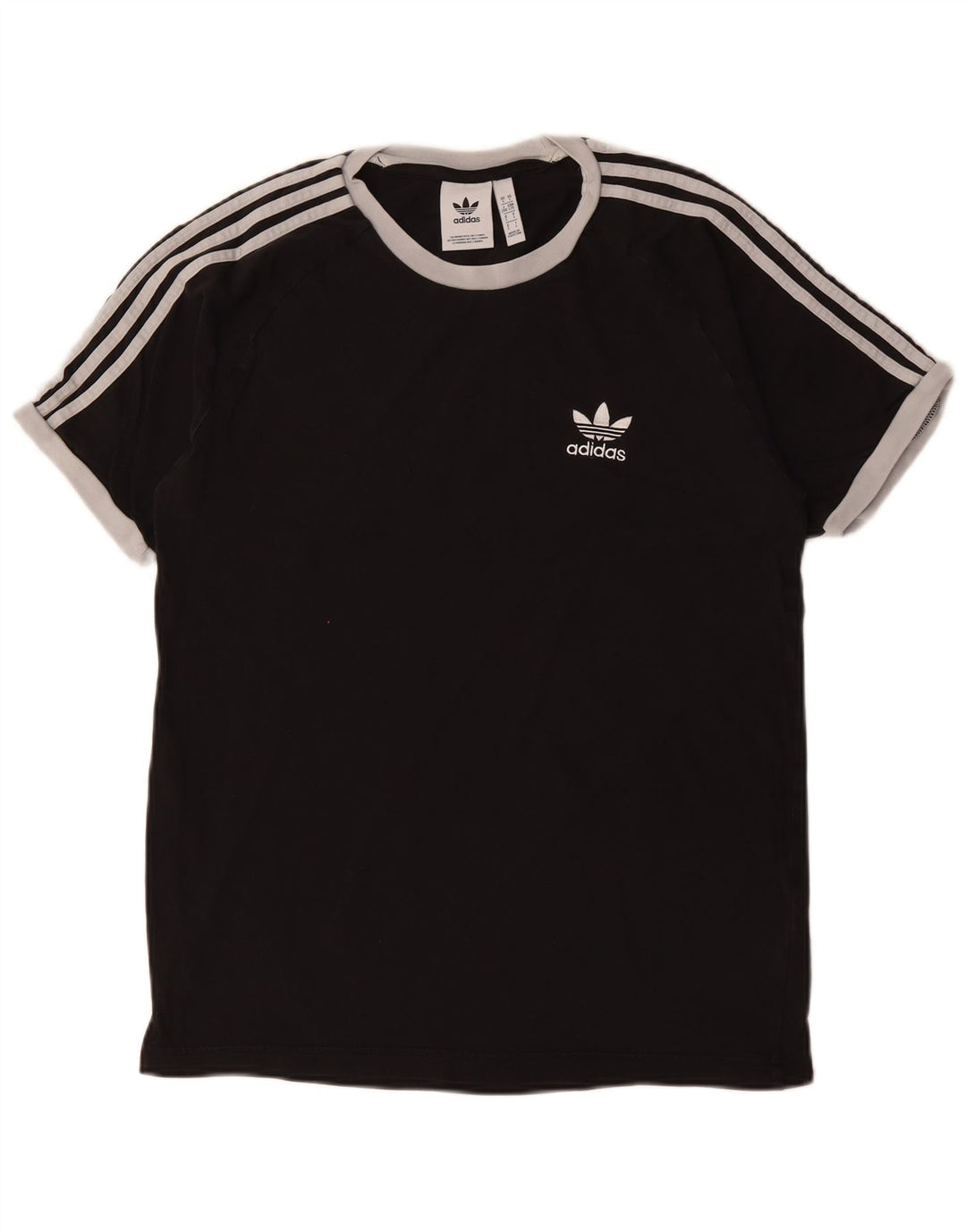 ADIDAS Herre T-Shirt Top Stor Sort Bomuld