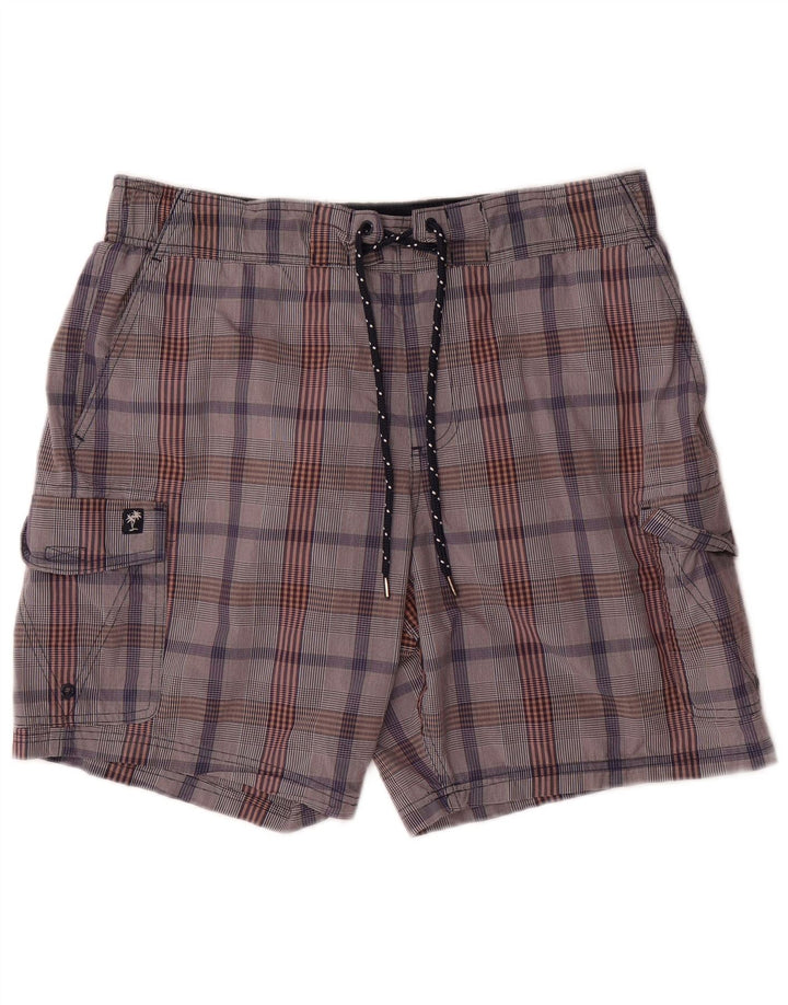 Marks & Spencer Herre Cargo svømmeshorts store grå ternet bomuld
