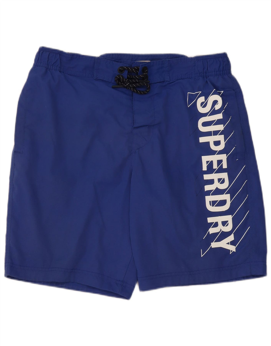 SUPERDRY Grafiske svømmeshorts til mænd, store blå polyester