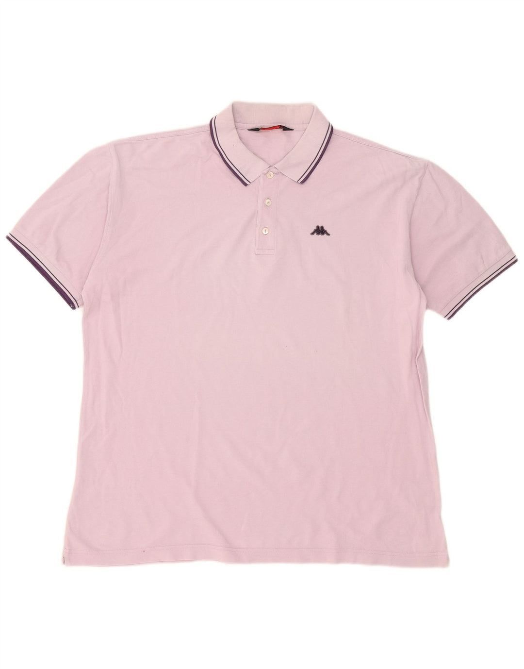 Kappa Polo Shirt til mænd 2XL Pink Bomuld