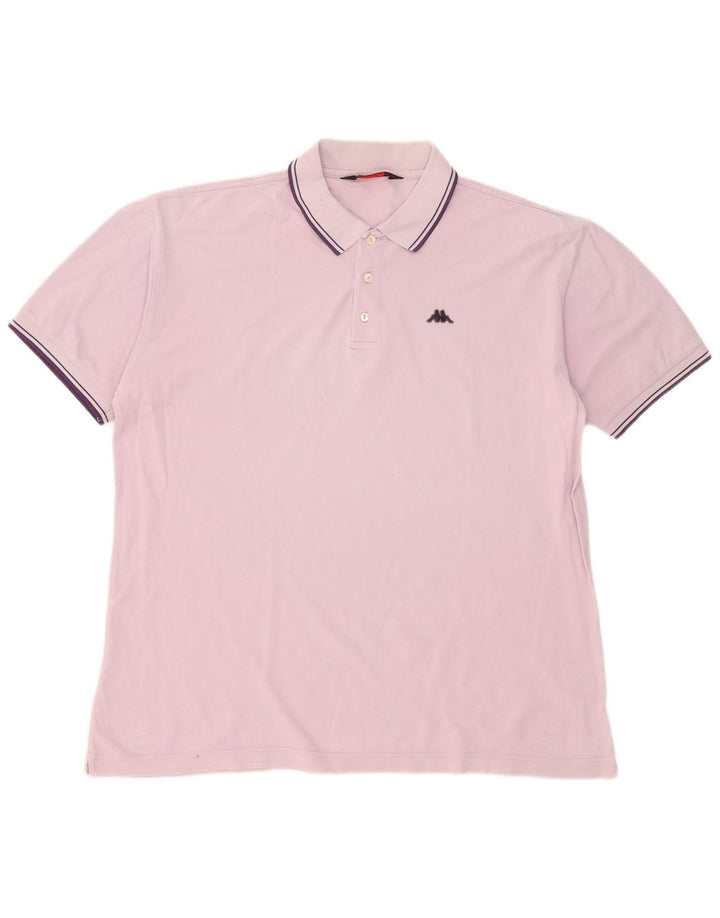 Kappa Polo Shirt til mænd 2XL Pink Bomuld