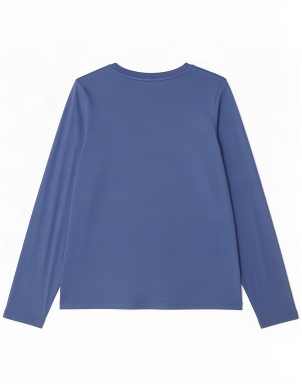 Marks & Spencer Dametop Langærmet UK 16 Large Blue Viscose