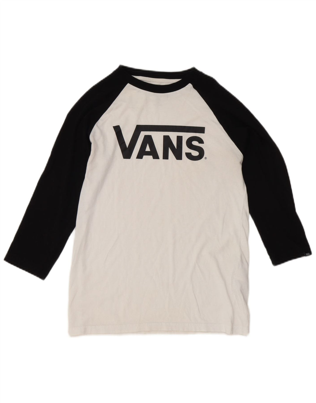 Vans drenge grafisk top 3/4 ærme 12-13 år stor hvid farveblok