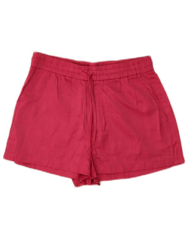 Zara Womens High Waist Hot Pants XS W25 Pink Viscose