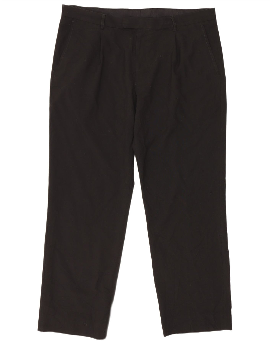 Marks & Spencer Straight Suit Bukser til mænd W39 L31 Sort polyester