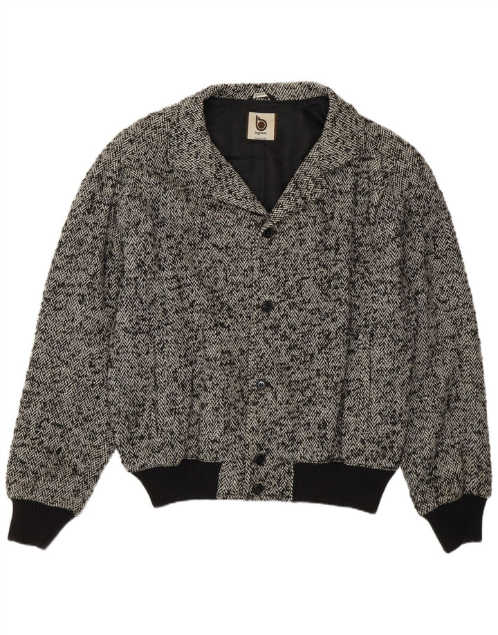 Bignami Herre Bomber Jacket UK 42 XL Grå Sildebensuld