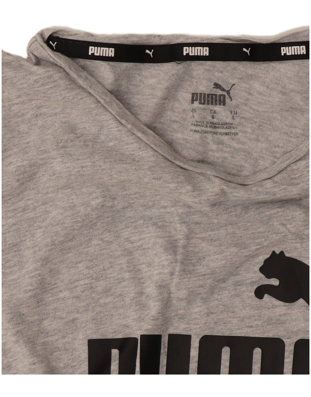 Puma grafisk T-shirt top til kvinder DK 16 Stor grå flækket