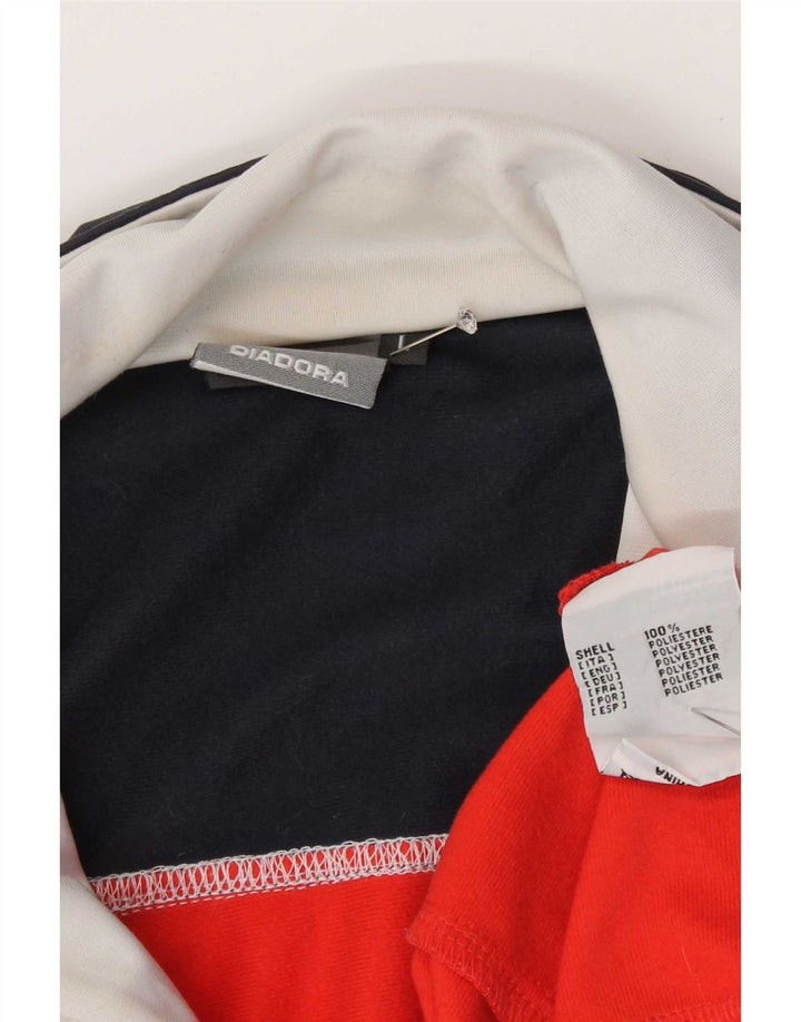 Diadora Træningsdragt til mænd Topjakke Stor Rød Colourblock Polyester