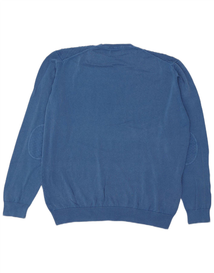 Marlboro Classics Herre Crew Neck Jumper Sweater 3XL Blå Bomuld