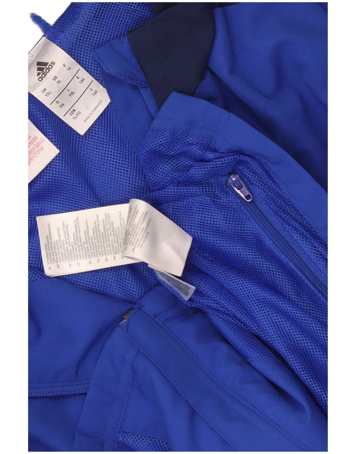 Adidas Drenge Træningsdragt Topjakke 15-16 år XL Blå Colourblock Polyester