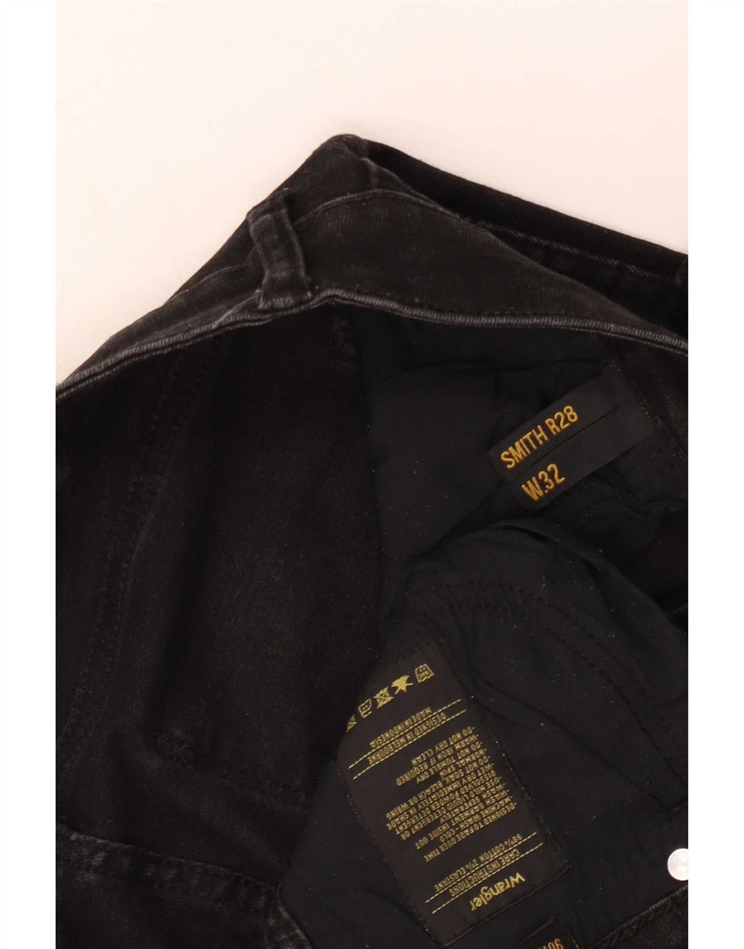 Wrangler Dame Slim Jeans W32 L28 Sort Bomuld