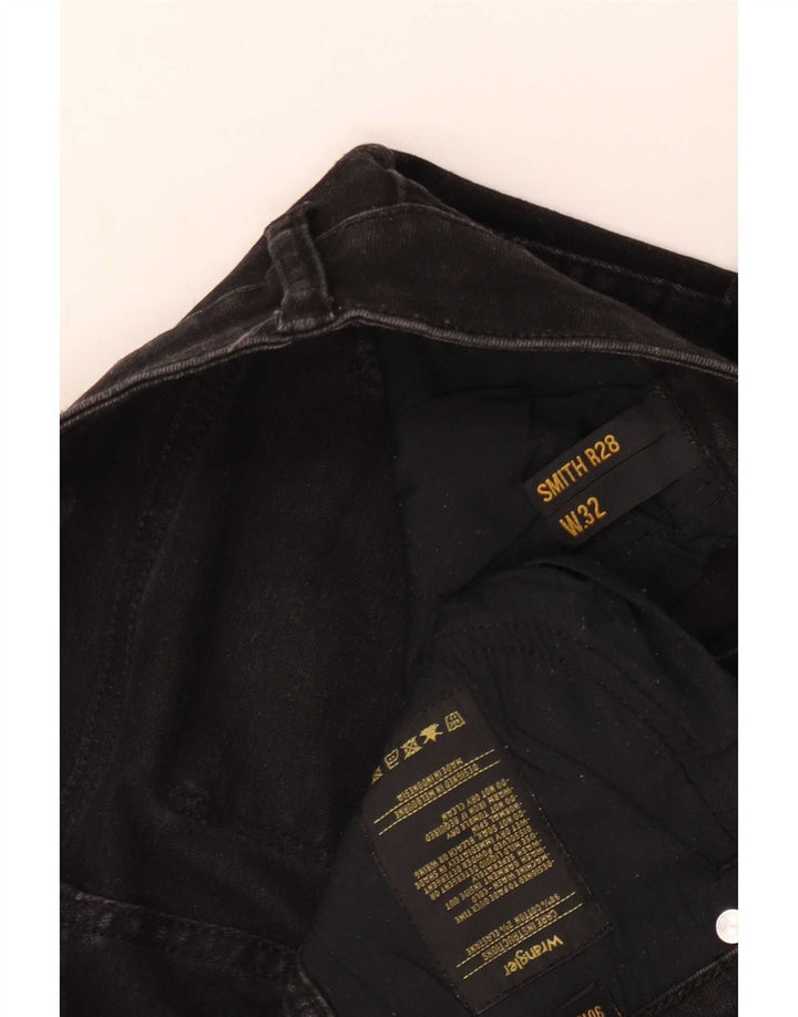Wrangler Dame Slim Jeans W32 L28 Sort Bomuld