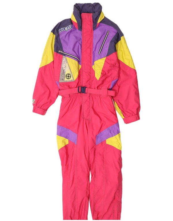 Colmar Herre Hætte Ski Jumpsuit IT 50 Medium W34 L31 Pink Colourblock