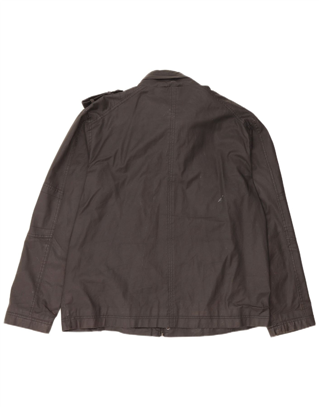 Vintage Herre Military Jacket UK 42 XL Sort Bomuld