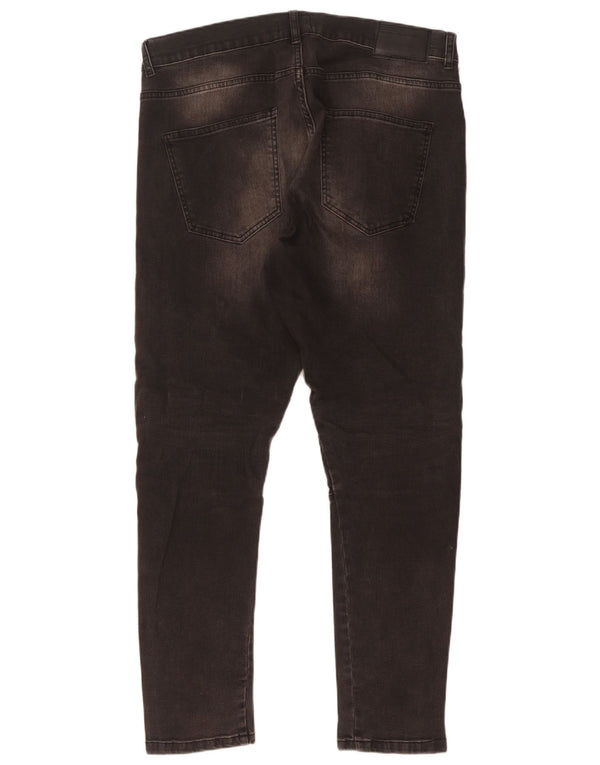 Zara Herre Skinny Jeans EU 46 XL W36 L31 Sort