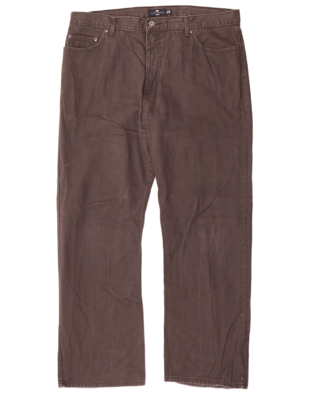 Marks & Spencer Herre Blue Harbor Straight Jeans W38 L29 Grå Bomuld