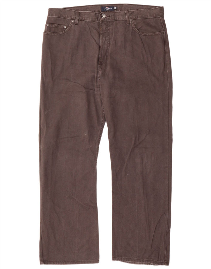 Marks & Spencer Herre Blue Harbor Straight Jeans W38 L29 Grå Bomuld